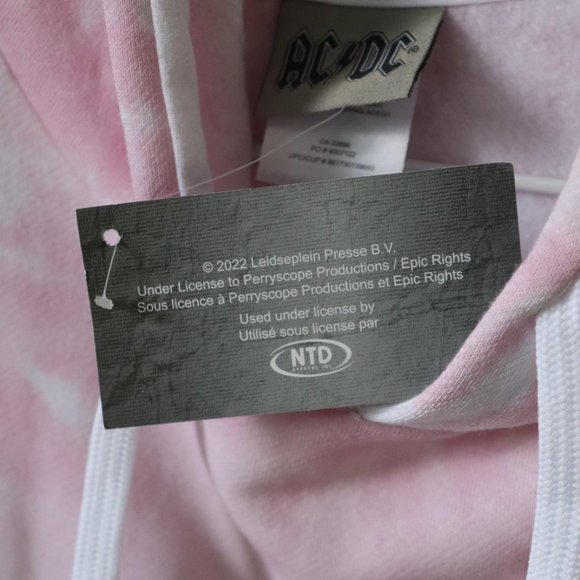AC⚡DC logo pink tie-dye graphic hoodie - Picture 4 of 4